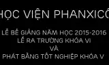 Lễ bế giảng Năm học 2015-2016